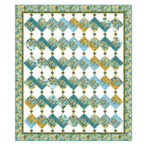 SALE MEDITERRANEA  Kit for Quilt Only with PATTERN Pine Tree Quilts shown with QT Fabrics