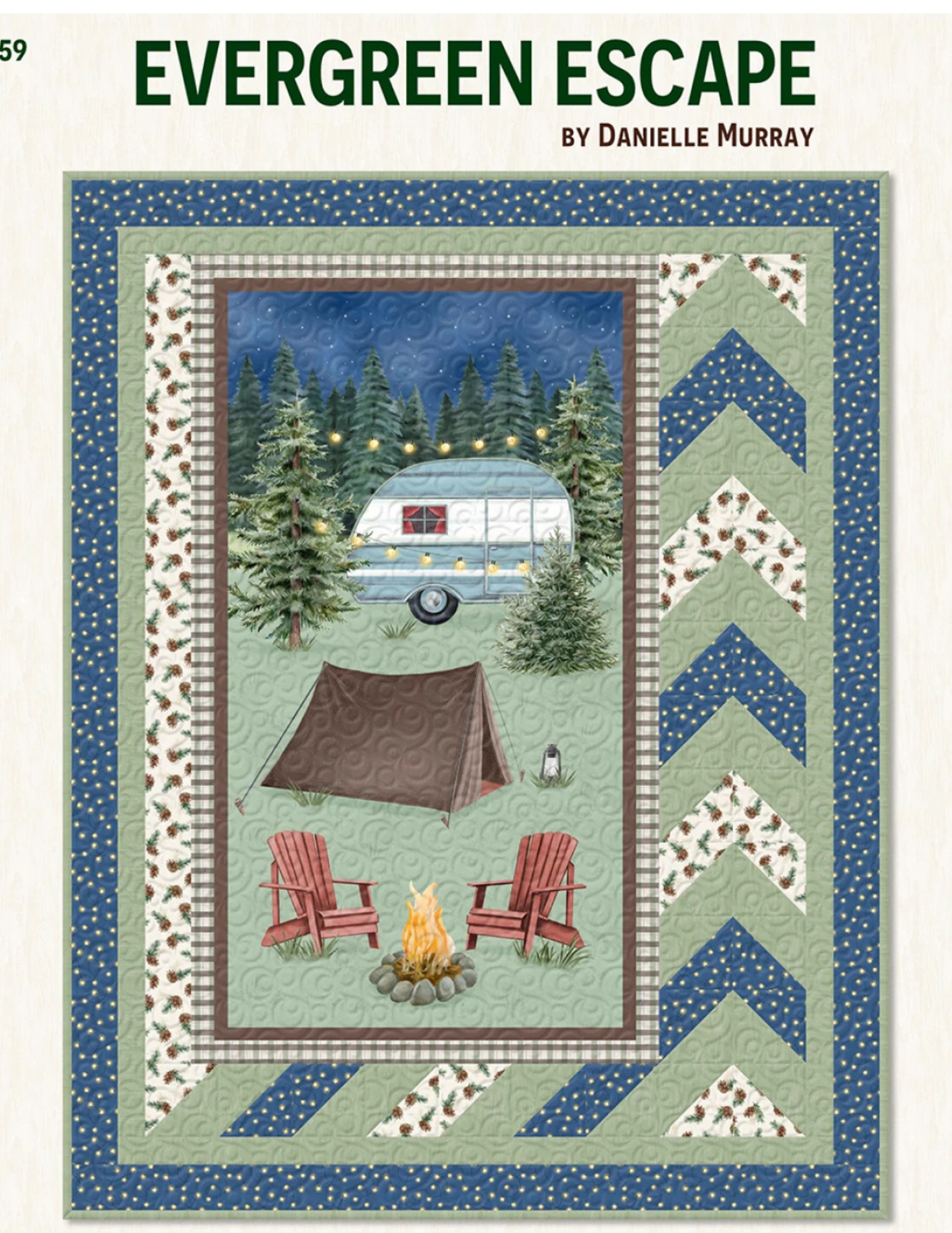 New kit 2025 Evergreen Escape Quilt Kit