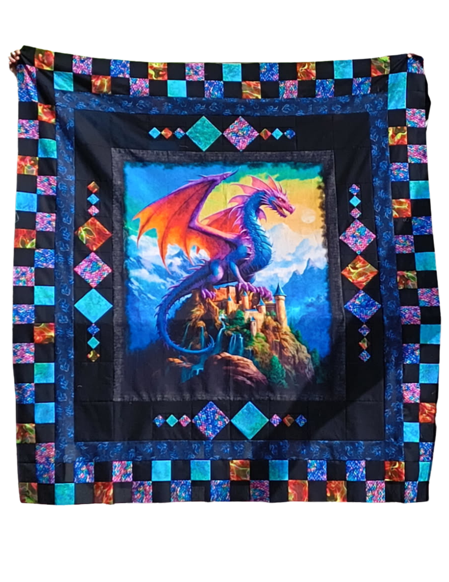 New Panel Bliss featuring Dragon Song fabric collection QT Fabrics