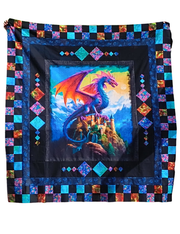 New Panel Bliss featuring Dragon Song fabric collection QT Fabrics