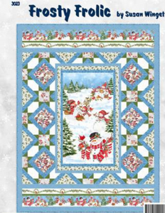 SALE Frosty Frolic Quilt Kit 64" x 85" With Free Project Sheet