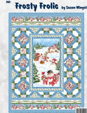 Frosty Frolic Quilt Kit 64" x 85" With Free Project Sheet