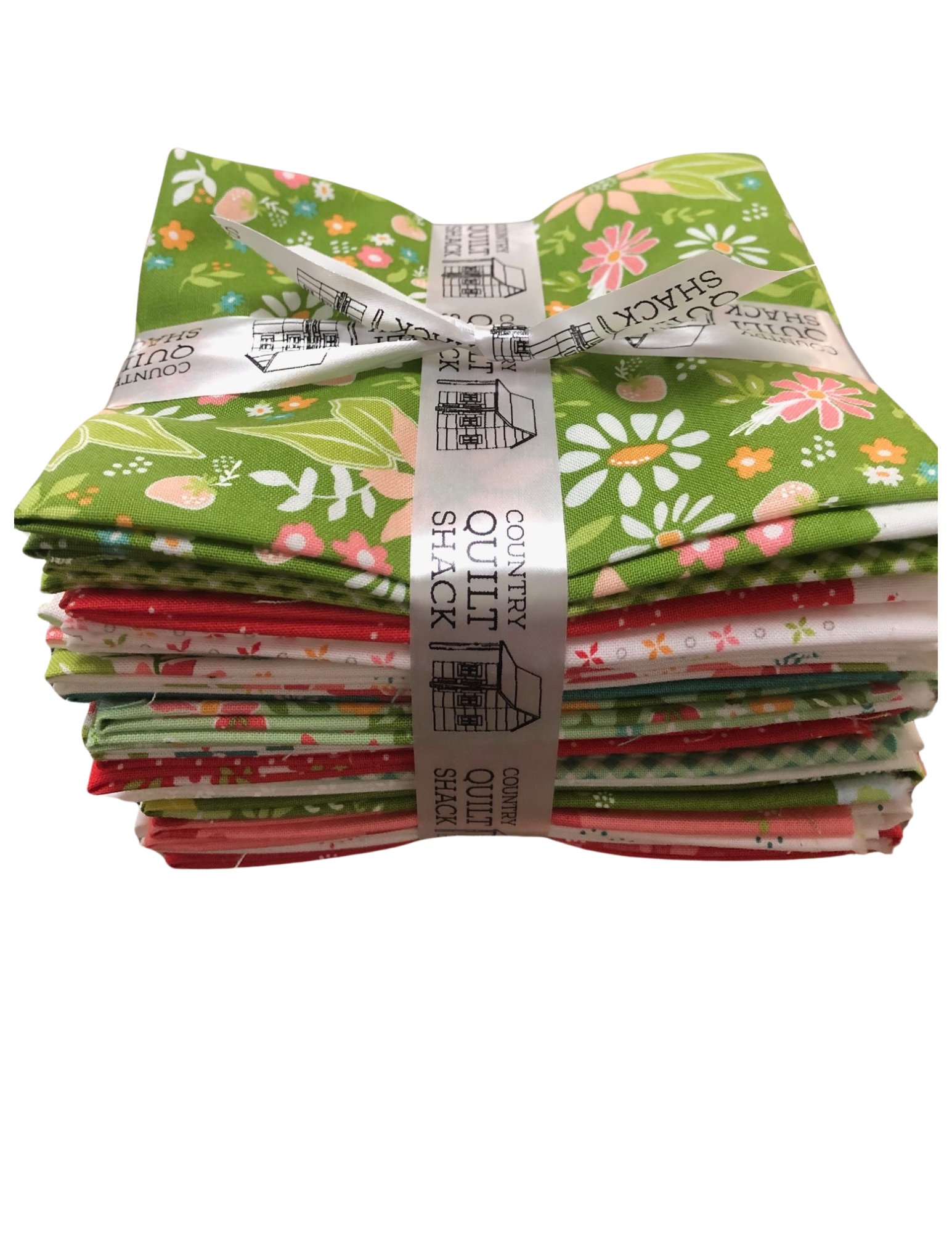 SALE 16pc CQS Made Fat Quarter Bundle Strawberry Lemonade  Misc pc.