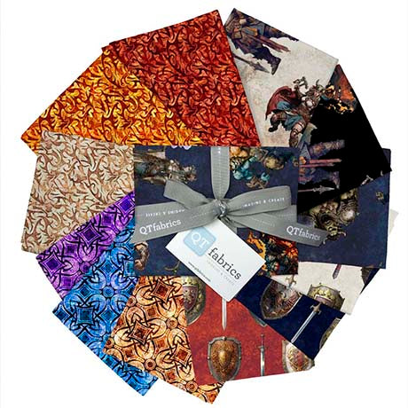 SALE WIZARDS AND WARRIORS Fat Quarter Bundle 12pc