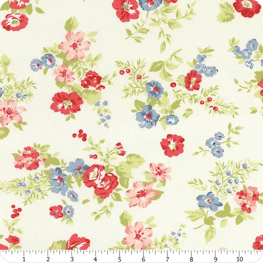 New 2025  Hollyhocks and Roses Collection by Bunny Hill Designs for Moda fabrics