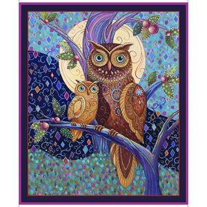 Sale by the yard only OPULENT OWLS