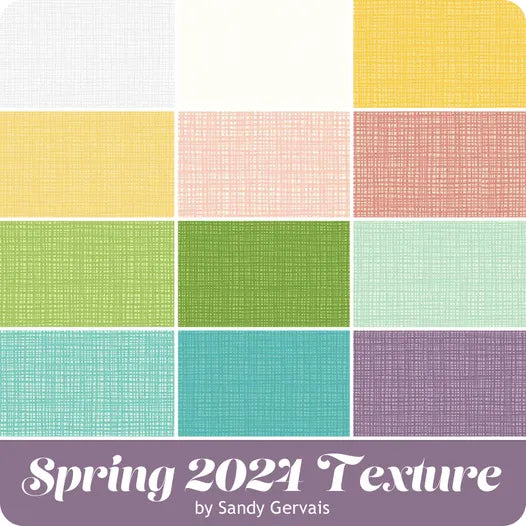 Spring 2024 Texture Fat Quarter Bundle Sandy Gervais for Riley Blake Designs 12pc