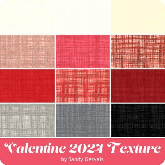 Texture Valentine Fat Quarter Bundle Riley Blake 12pc