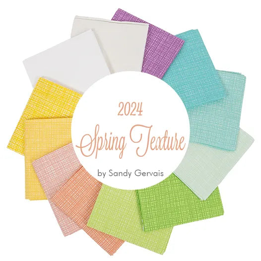 Spring 2024 Texture Fat Quarter Bundle Sandy Gervais for Riley Blake Designs 12pc