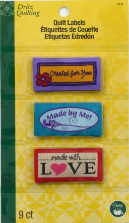 Sew In Embroidered Labels Made With Love by Dritz