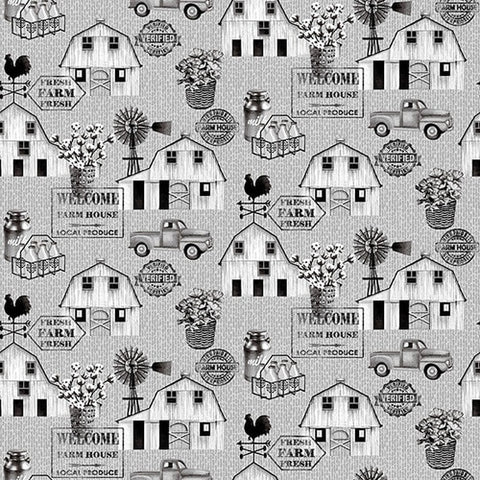 Sale by the yard only Buttermilk Farmstead by Grace Popp for Studio E fabrics Collection