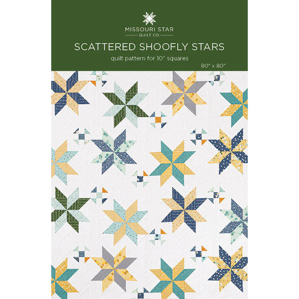 Scattered Shoofly Stars Quilt Pattern by Missouri Star