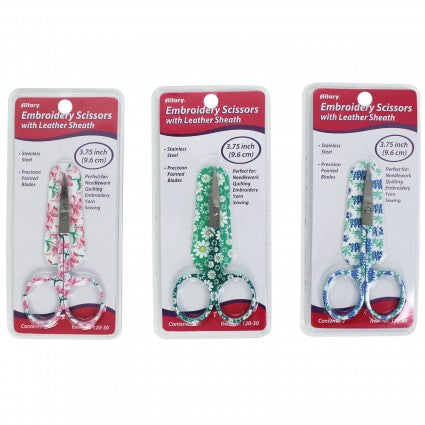 Embroidery Scissors Includes Leather Sheath your choice of color