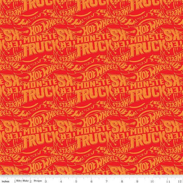 Hot Wheels Monster Trucks collection for Riley Blake Designs ©2023Mattel