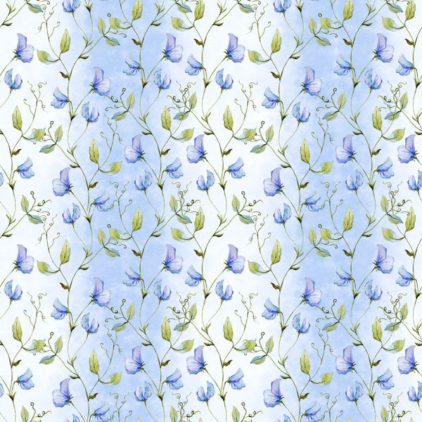 Periwinkle Spring Digital Print Collection By Jason Yenter  For In The Beginning Fabrics