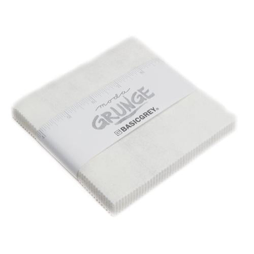 Grunge Charm Pack White Paper 30150PP 101 Moda Precuts charm pack
