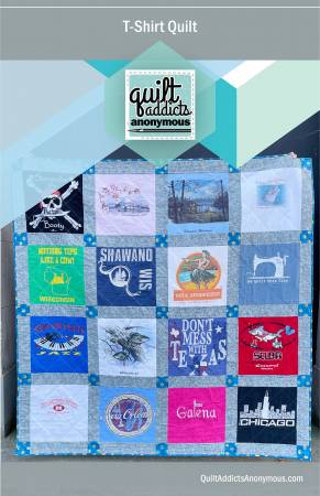 T-Shirt Quilt Pattern by Quilt Addicts Anonymous