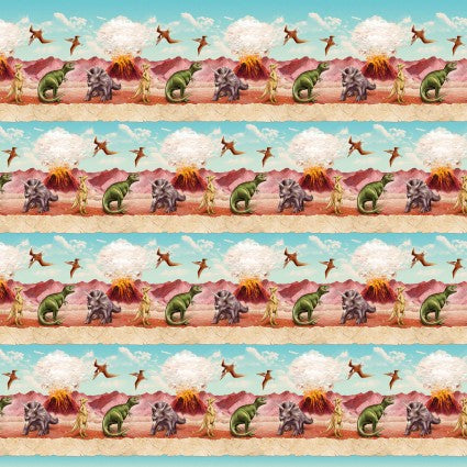 March of the Dinosaurs Border Stripe