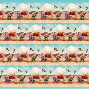 March of the Dinosaurs Border Stripe