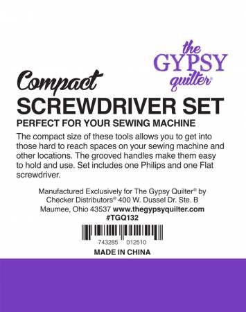 The Gypsy Quilter Sewing Machine Screwdriver Set