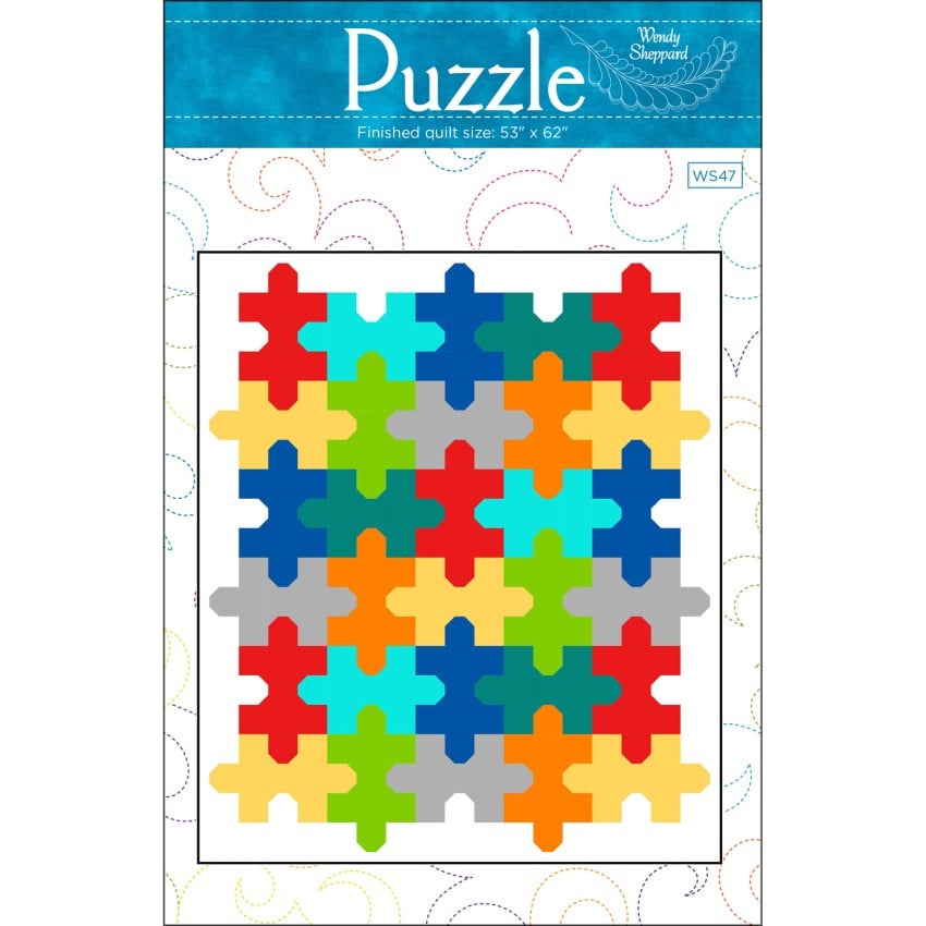 Puzzle Quilt Pattern Perfect for Autism Quilt