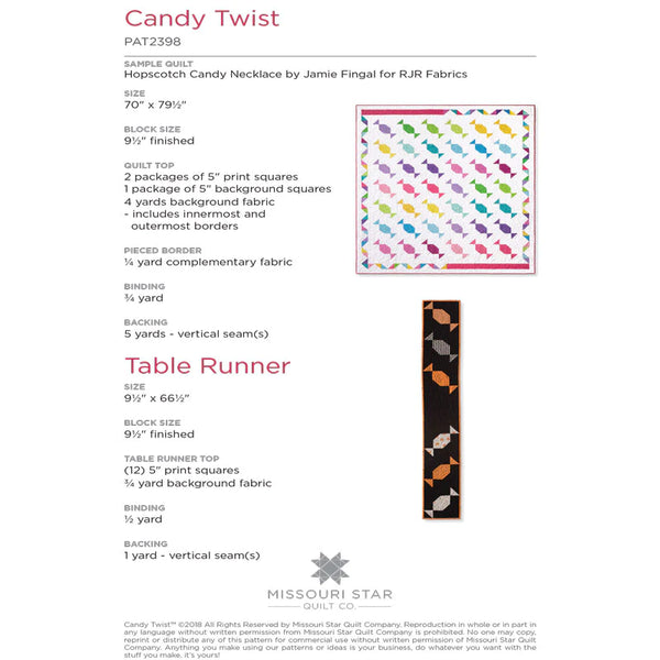 Candy Twist Quilt Pattern by Missouri Star