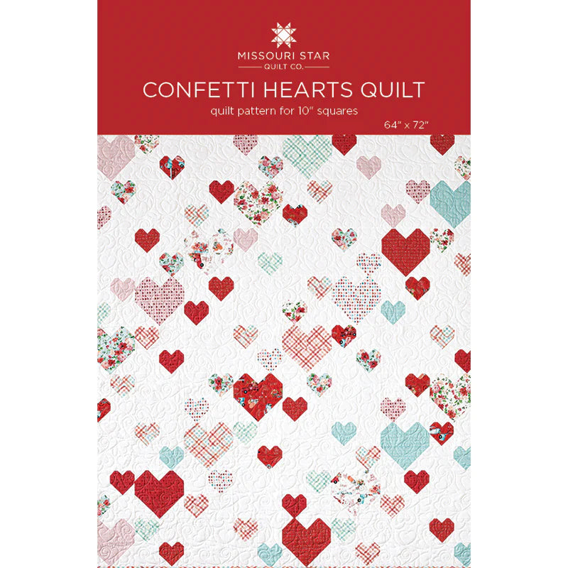 Confetti Hearts Quilt Pattern by Missouri Star