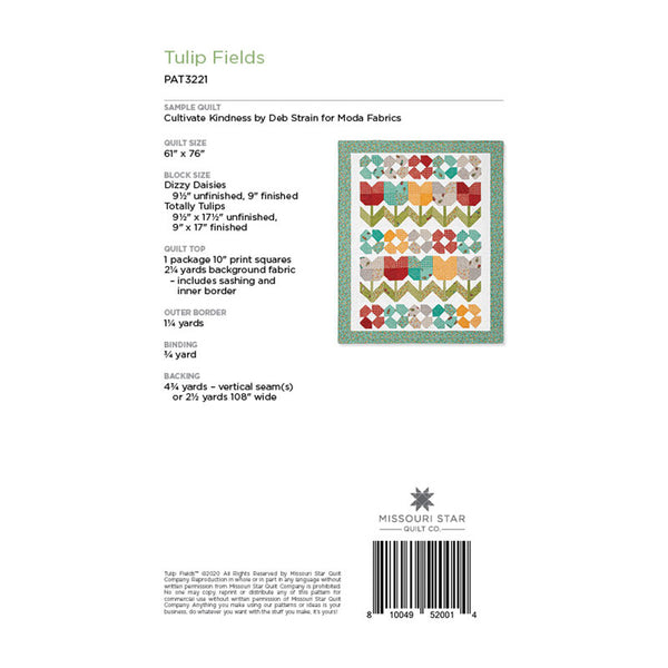 Tulip Fields Quilt Pattern by Missouri Star