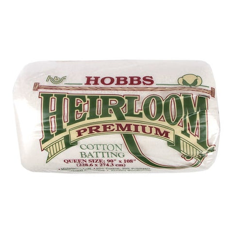 Hobbs Heirloom Premium Cotton Blend Quilt Batting Hobbs Crib, Twin, Full, Queen and King sizes available.