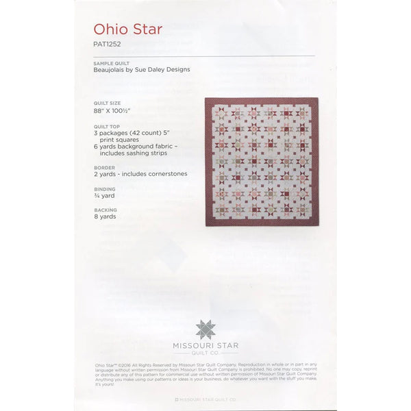 Ohio Star Pattern by Missouri Star