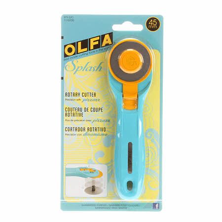 Olfa 45mm Splash Handle Rotary Cutter  choice of 3 colors