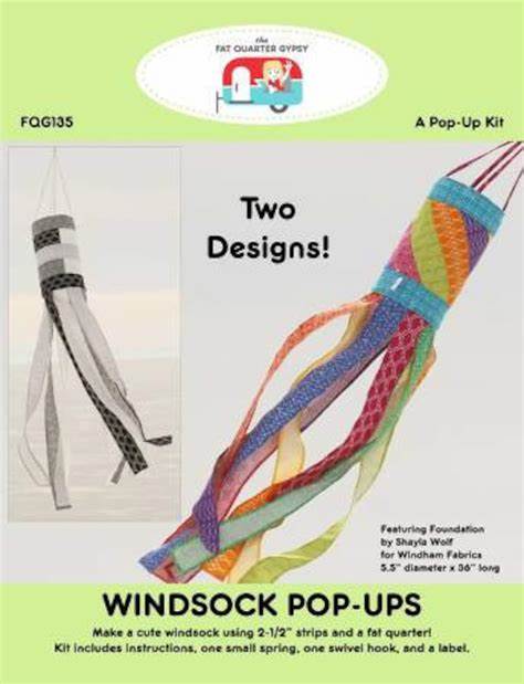 Windsock Pop Up Kit # FQG135 From Sew Organized Designs By Hillestad, Joanne